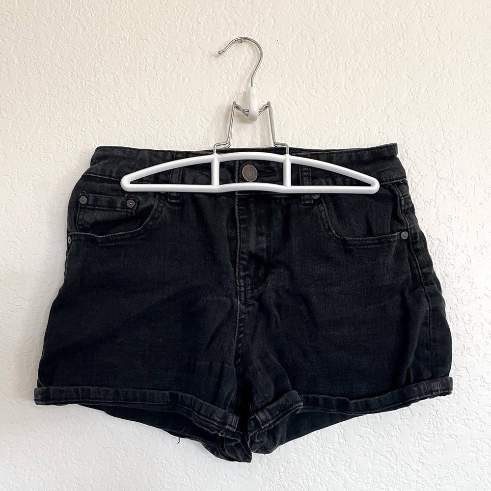 Black Indigo Rein Short Shorts, size 7